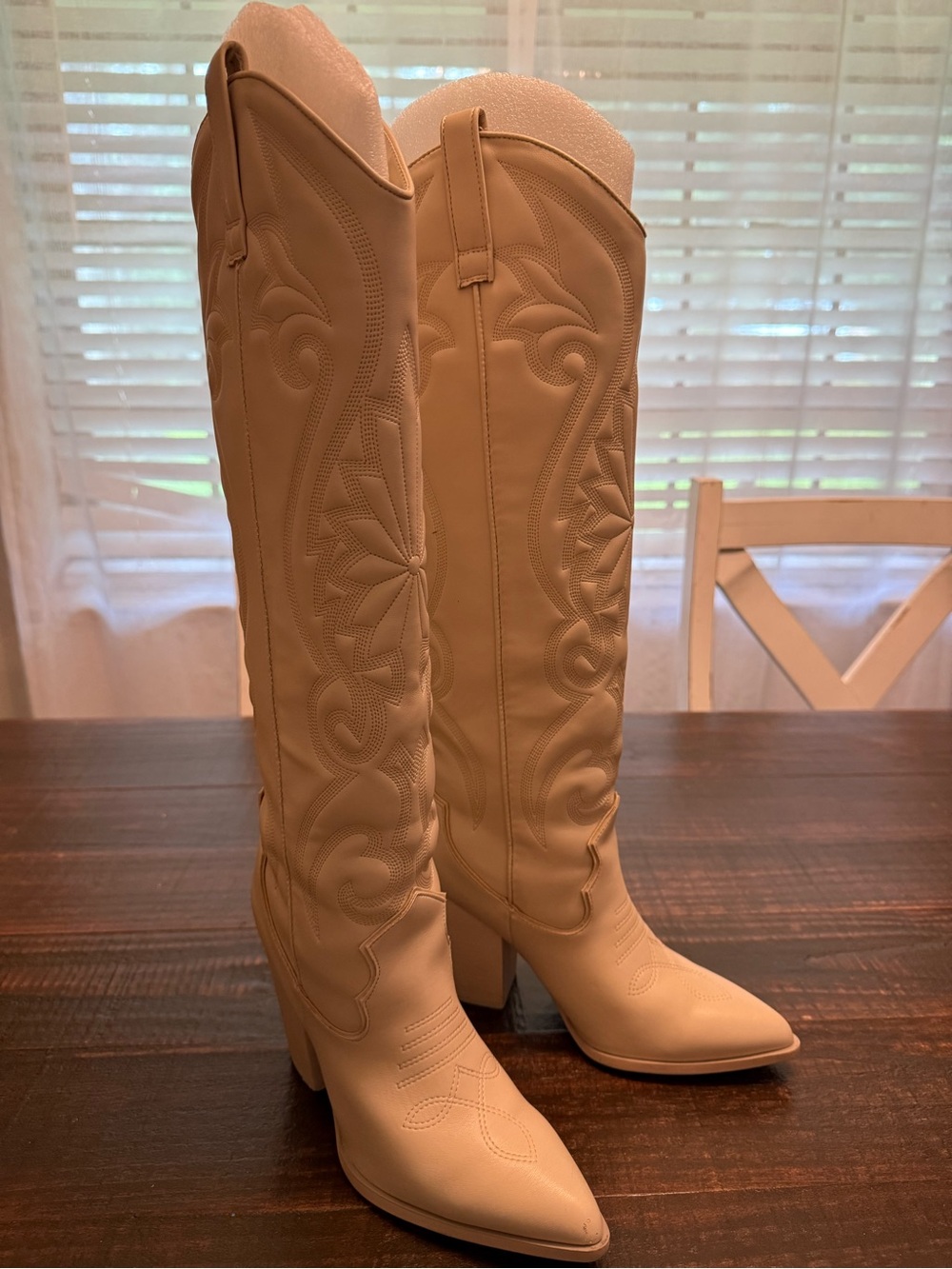 Steve Madden Lasso Bone Leather Boots - Picture 2 of 14